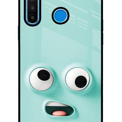Funny Cartoon Realme 5/5i/5s Glass Case Back Cover by Casekaro