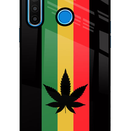 Weed Flag Realme 5/5i/5s Glass Case