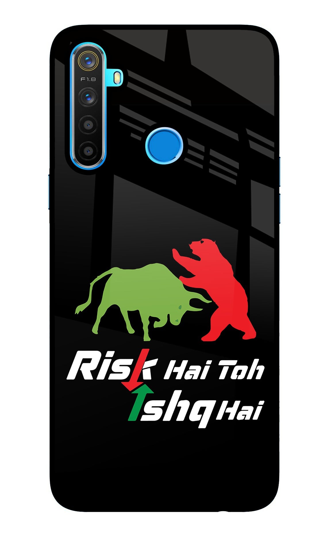 Risk Hai Toh Ishq Hai Realme 5/5i/5s Glass Case