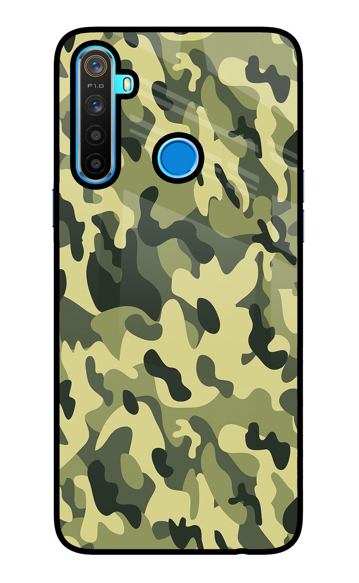 Camouflage Realme 5/5i/5s Back Cover