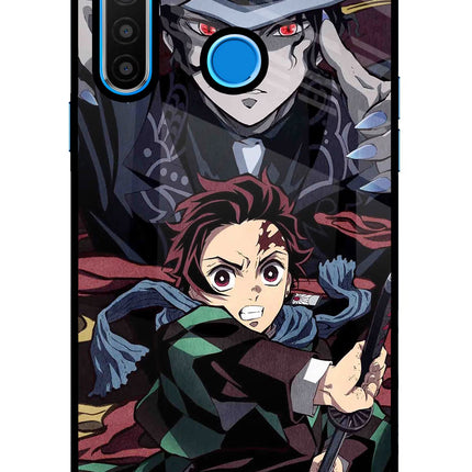 Demon Slayer Realme 5/5i/5s Glass Case Back Cover by Casekaro