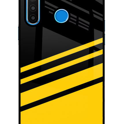 Yellow Shades Realme 5/5i/5s Glass Case Back Cover by Casekaro