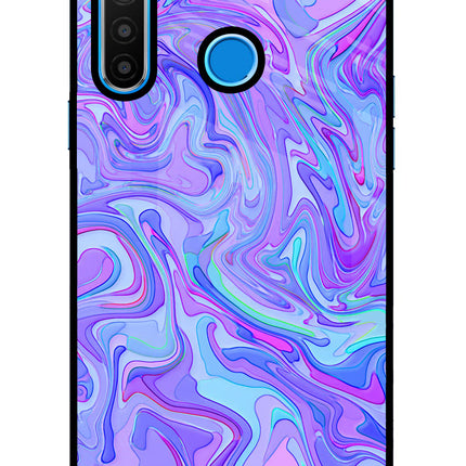 Glitter Realme 5/5i/5s Glass Case Back Cover by Casekaro