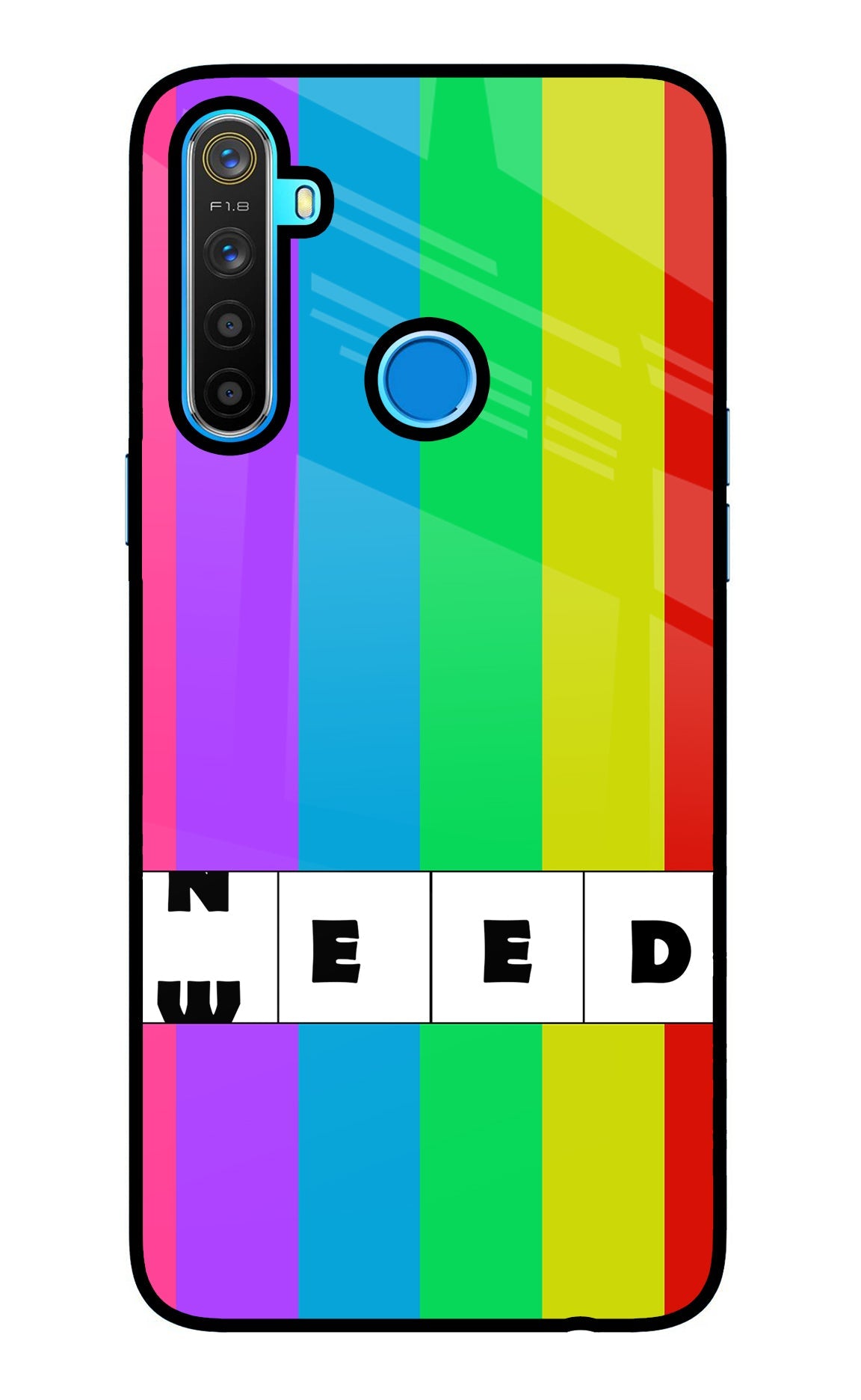 Need Weed Realme 5/5i/5s Glass Case