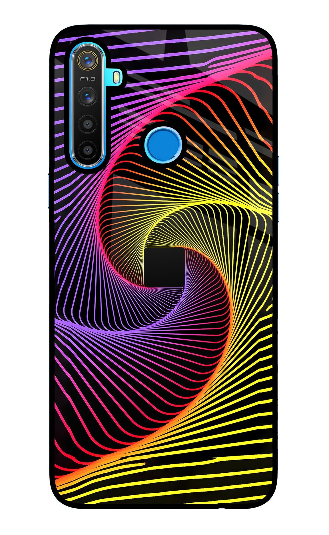 Colorful Strings Realme 5/5i/5s Back Cover