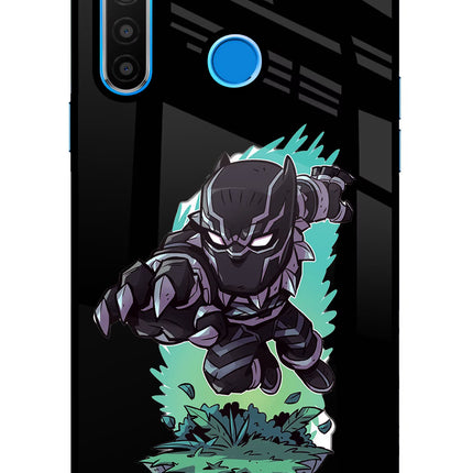 Black Panther Realme 5/5i/5s Glass Case Back Cover by Casekaro