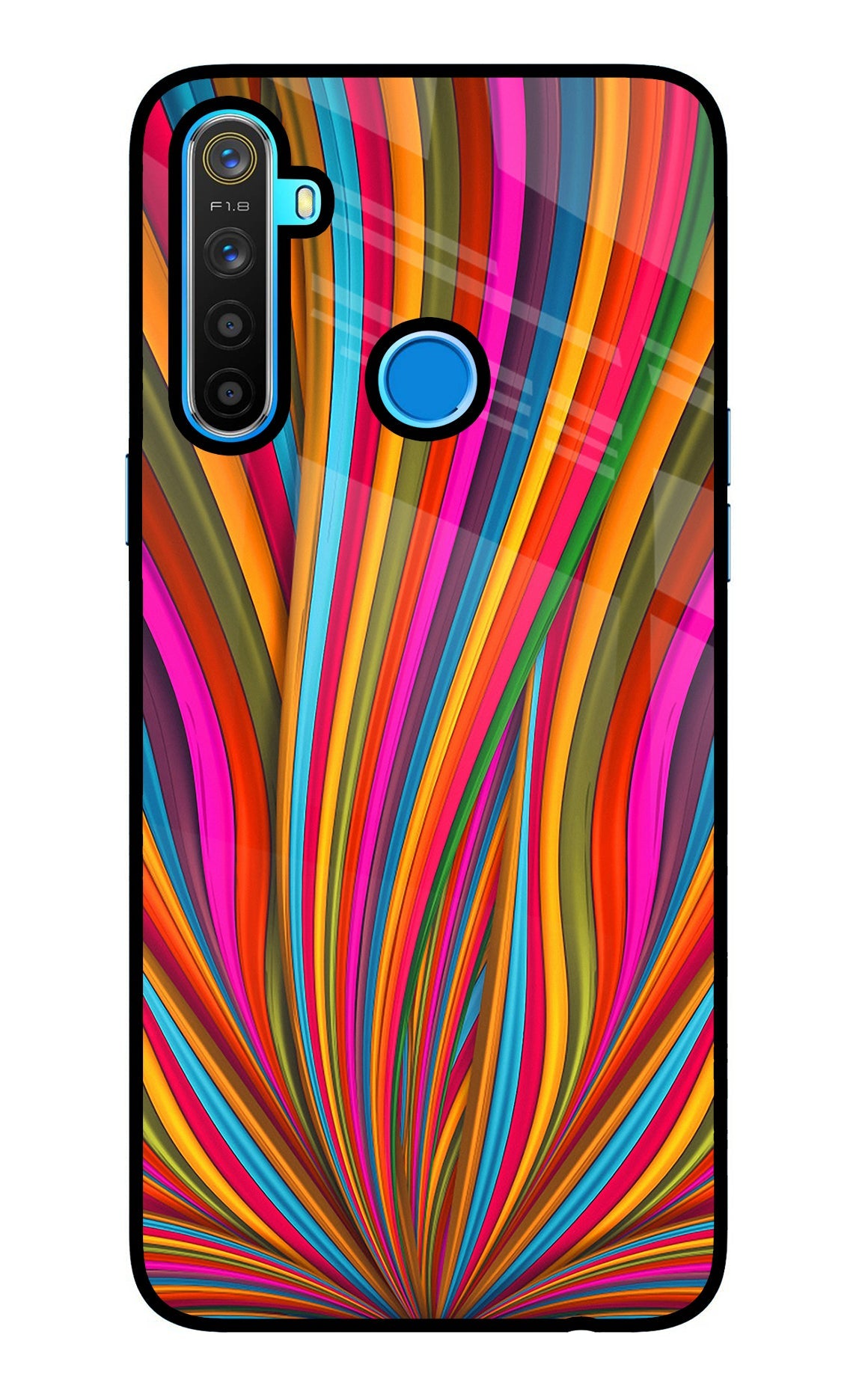 Trippy Wavy Realme 5/5i/5s Back Cover