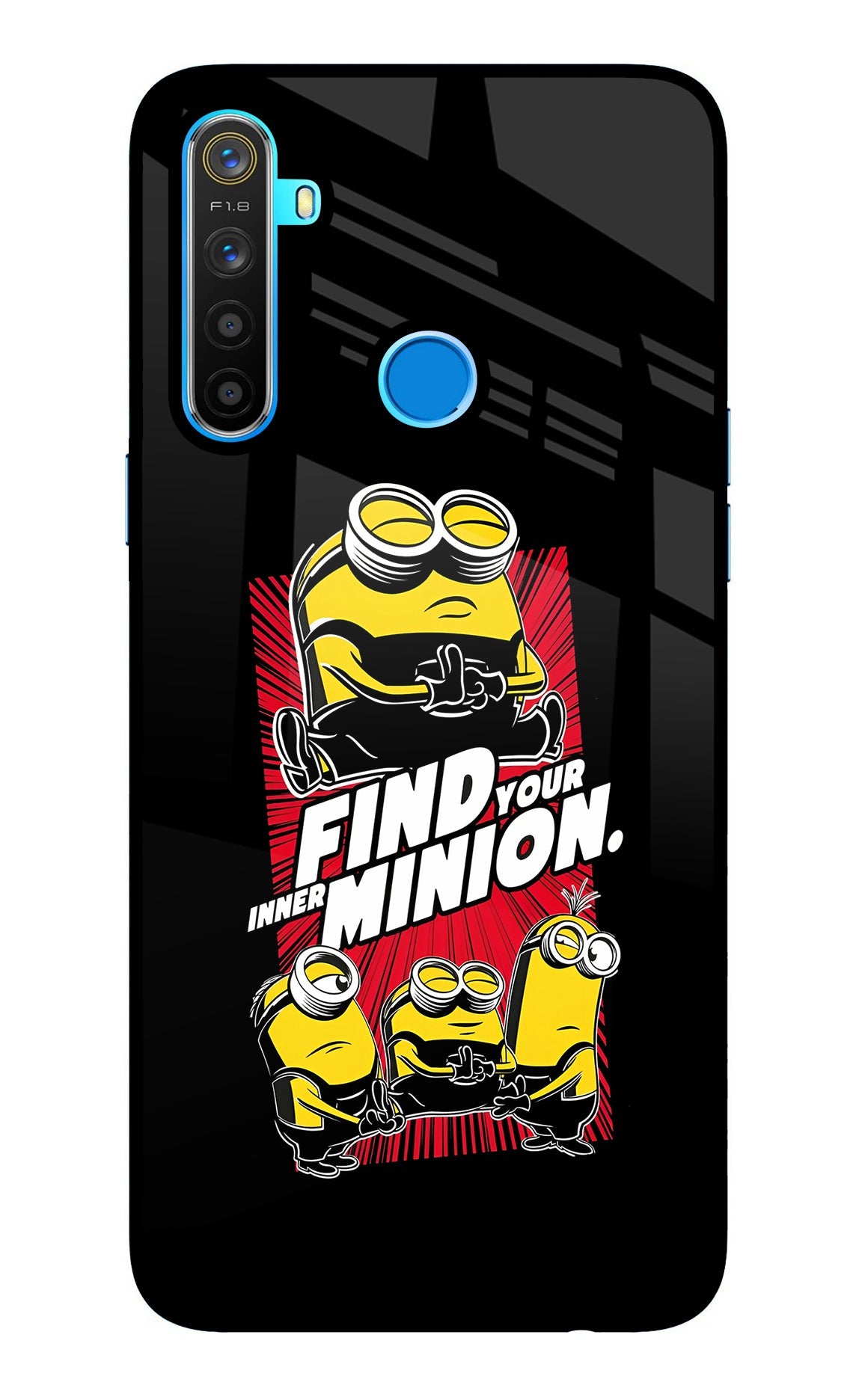 Find your inner Minion Realme 5/5i/5s Glass Case