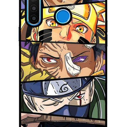 Naruto Character Realme 5/5i/5s Glass Case Back Cover by Casekaro