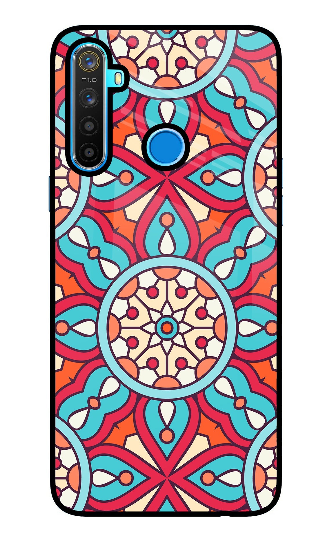 Mandala Geometric Realme 5/5i/5s Back Cover