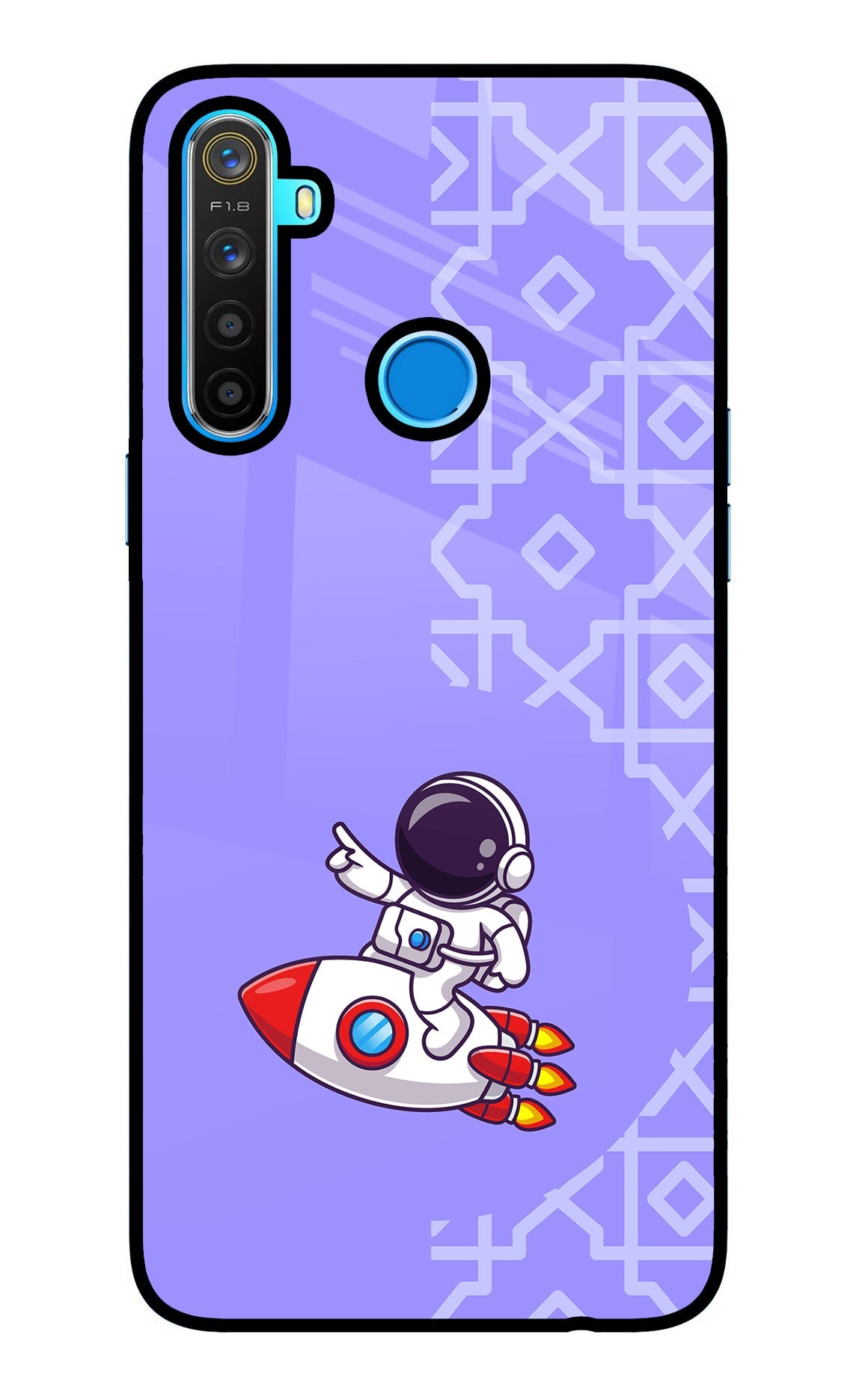 Cute Astronaut Realme 5/5i/5s Back Cover