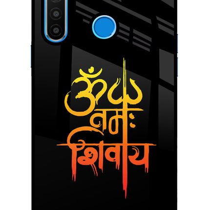 Om Namah Shivay Realme 5/5i/5s Glass Case Back Cover by Casekaro