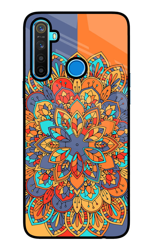 Color Mandala Realme 5/5i/5s Glass Case