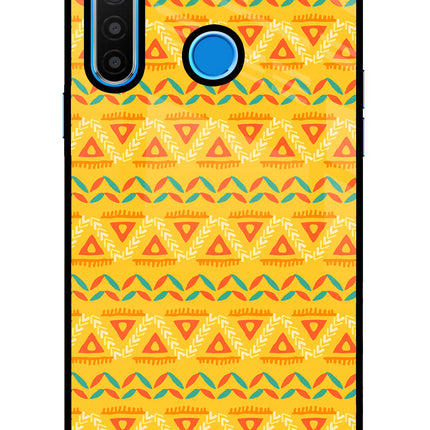 Tribal Pattern Realme 5/5i/5s Glass Case Back Cover by Casekaro