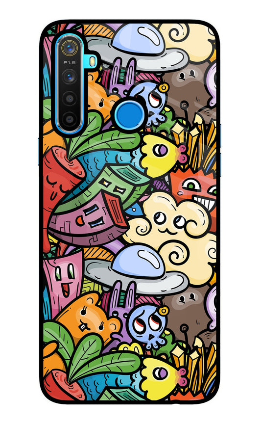 Veggie Doodle Realme 5/5i/5s Glass Case