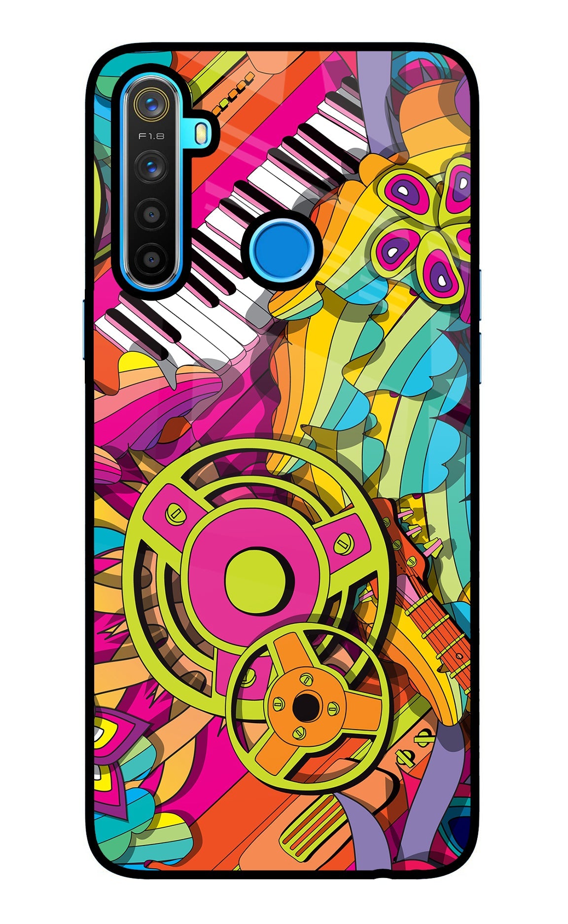 Music Doodle Realme 5/5i/5s Back Cover