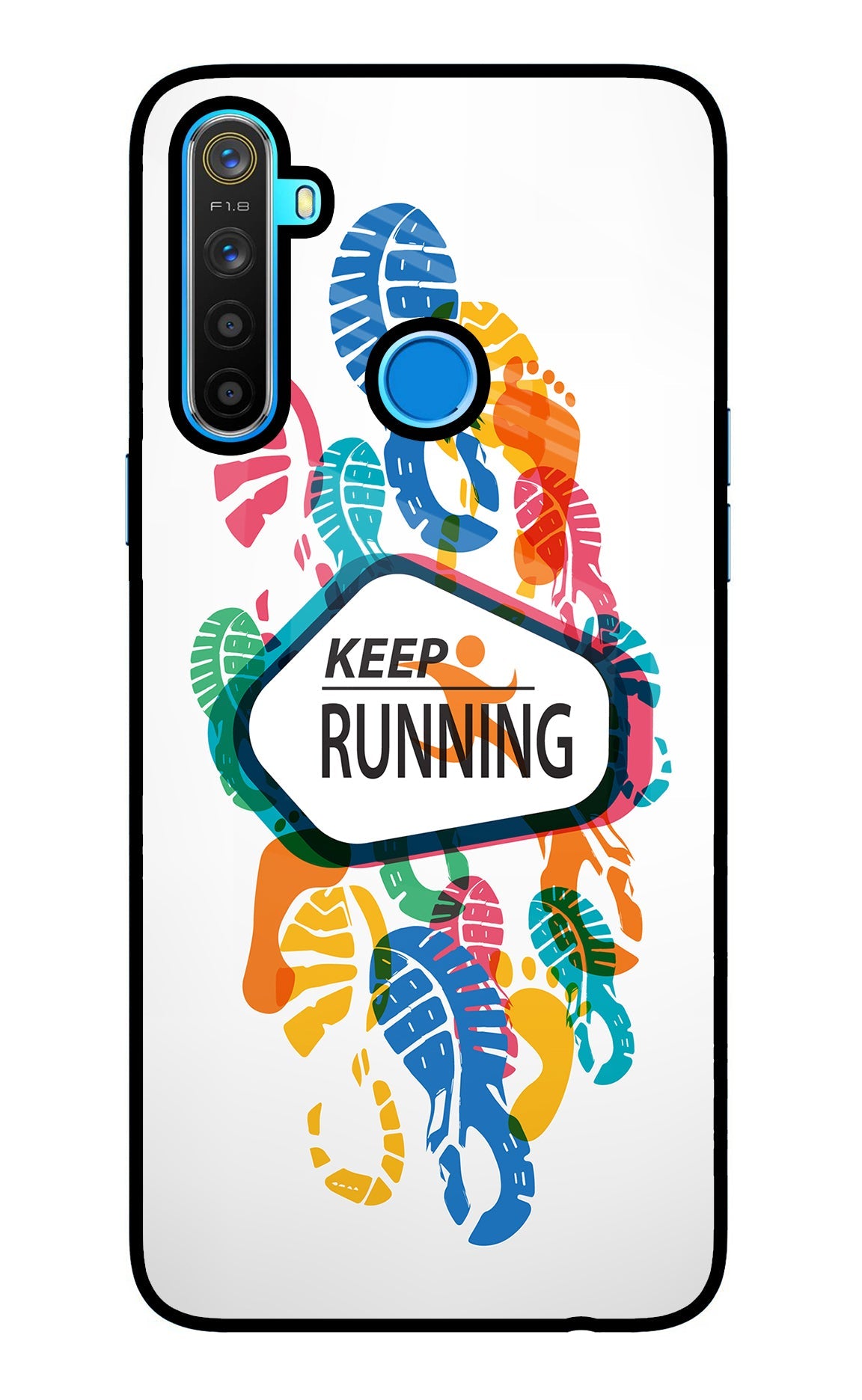 Keep Running Realme 5/5i/5s Back Cover