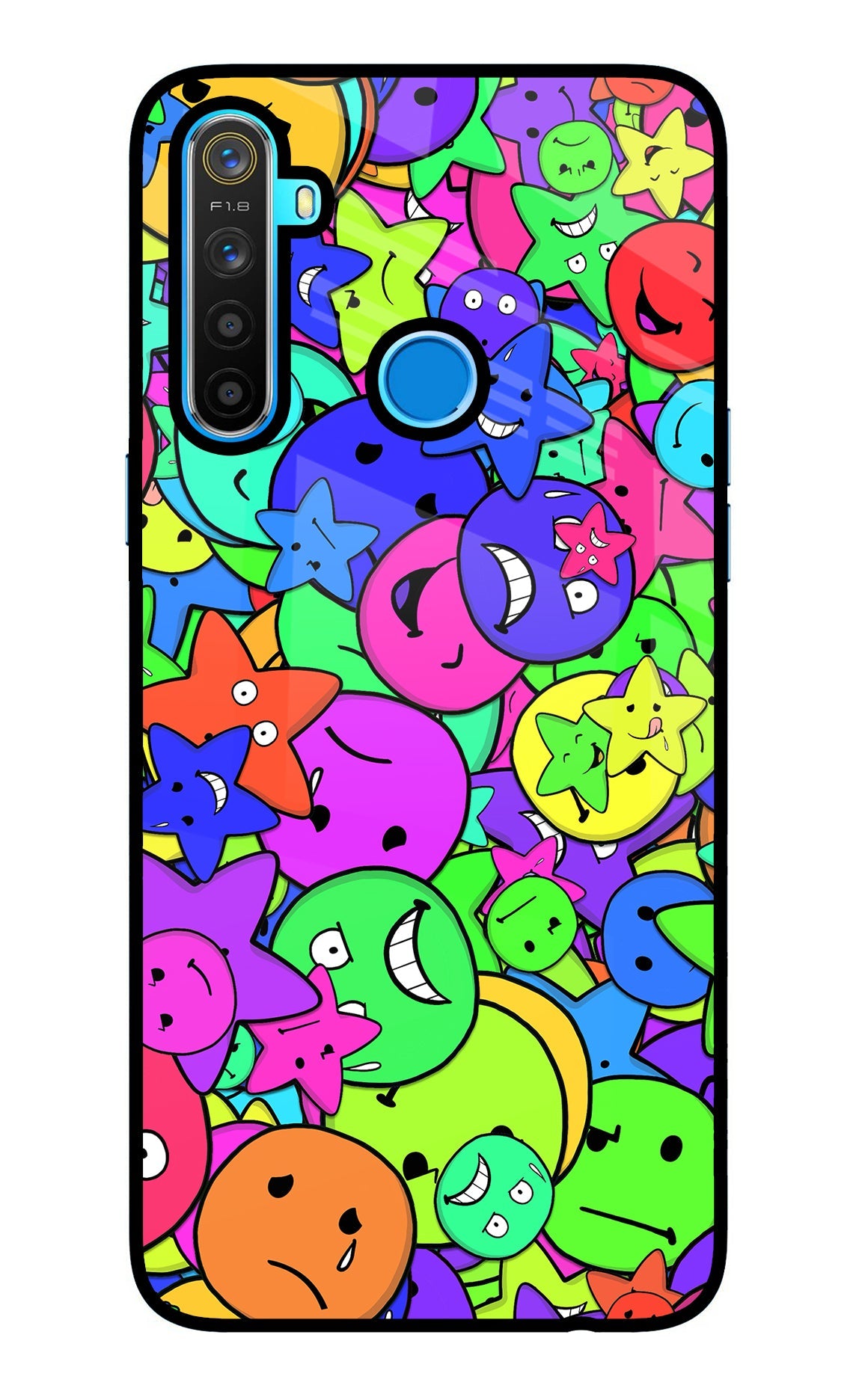 Fun Doodle Realme 5/5i/5s Back Cover