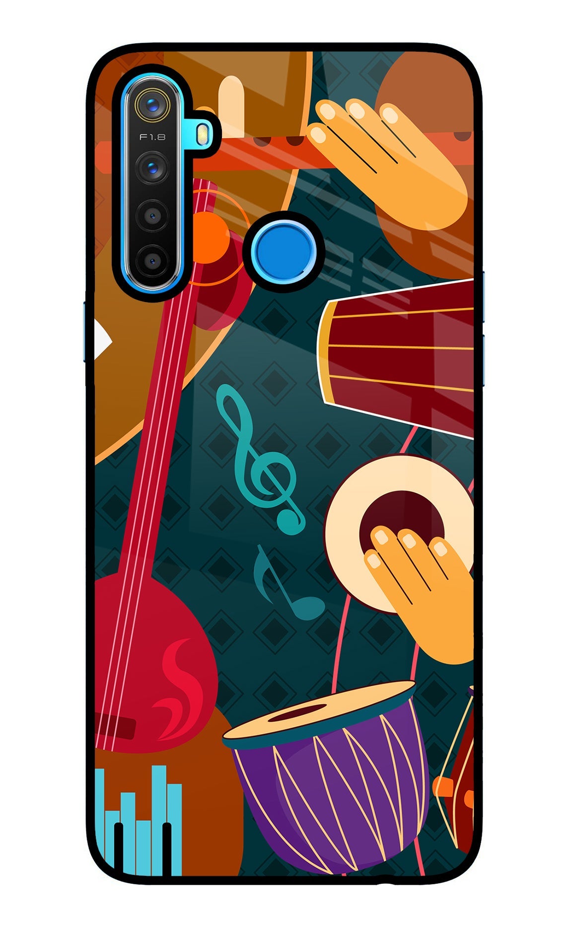 Music Instrument Realme 5/5i/5s Back Cover