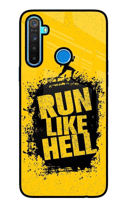 Run Like Hell Realme 5/5i/5s Glass Case