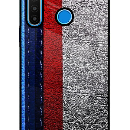 BMW Stripes Realme 5/5i/5s Glass Case