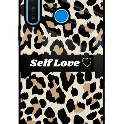 Leopard Print Self Love Realme 5/5i/5s Glass Case