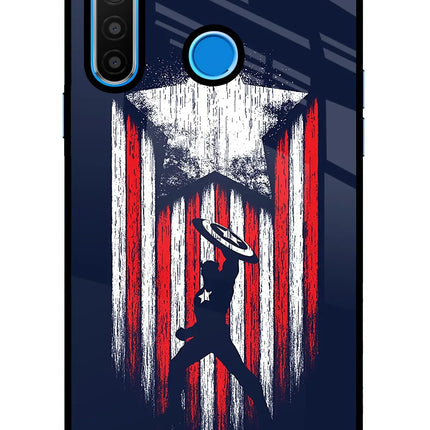Captain America Marvel Art Realme 5/5i/5s Glass Case