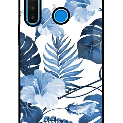 Fabric Art Realme 5/5i/5s Glass Case Back Cover by Casekaro