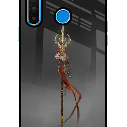 Shiv Trishul Realme 5/5i/5s Glass Case