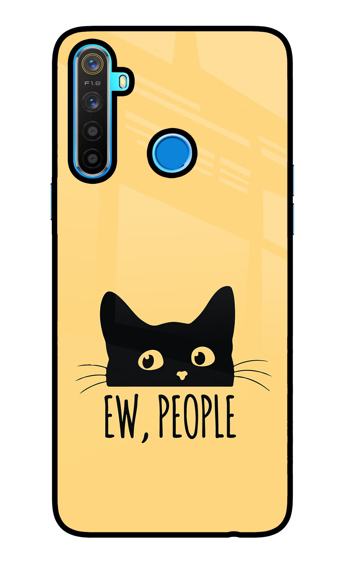 Ew People Catitude Realme 5/5i/5s Glass Case