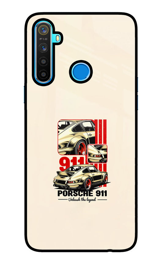 Classic Porsche 911 Realme 5/5i/5s Glass Case
