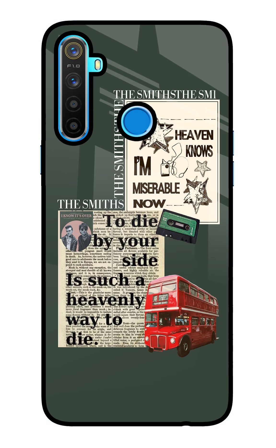 The Smiths Realme 5/5i/5s Glass Case Back Cover by Casekaro