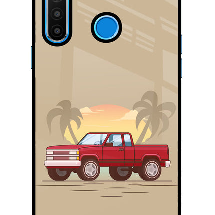 Desert Classic Drive Realme 5/5i/5s Glass Case
