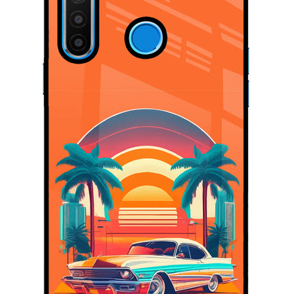 Palm Drive 80s Realme 5/5i/5s Glass Case