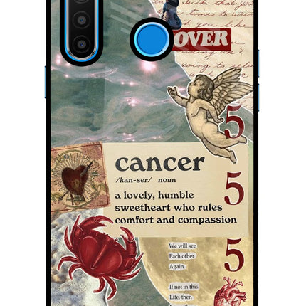 Cancer Zodiac Realme 5/5i/5s Glass Case