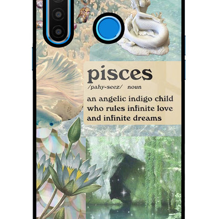 Pisces Zodiac Realme 5/5i/5s Glass Case