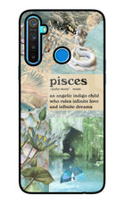 Pisces Zodiac Realme 5/5i/5s Glass Case