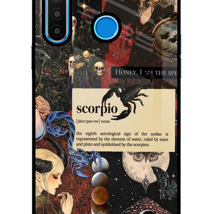 Scorpio Zodiac Realme 5/5i/5s Glass Case