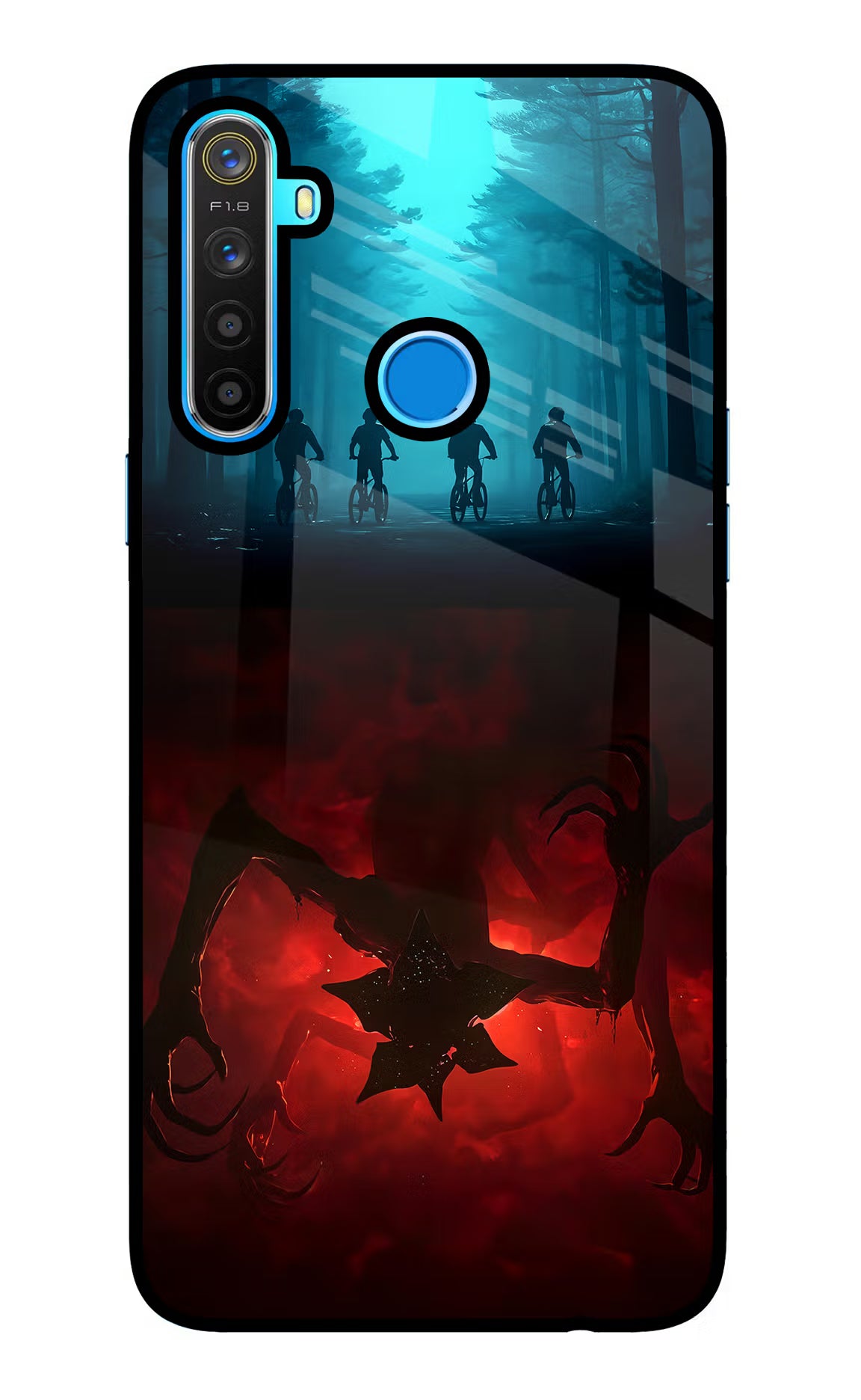 Ordinary Things Downside Up Realme 5/5i/5s Glass Case Back Cover by Casekaro