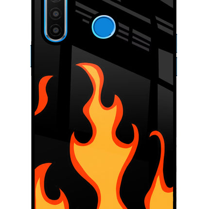 Fired Up – Black Realme 5/5i/5s Glass Case