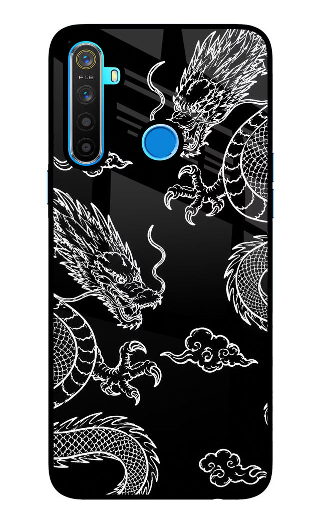 Twin Dragons Realme 5/5i/5s Glass Case