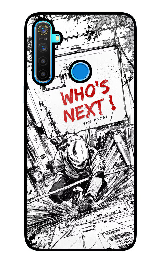 Who's Next Realme 5/5i/5s Glass Case