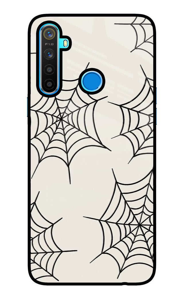 Spider Web Realme 5/5i/5s Glass Case