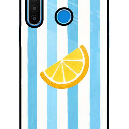 Summer Lemon Realme 5/5i/5s Glass Case Back Cover by Casekaro