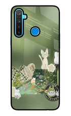 Aesthetic anime Realme 5/5i/5s Glass Case