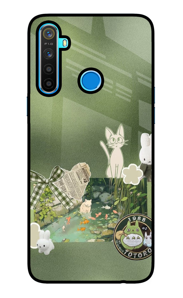 Aesthetic anime Realme 5/5i/5s Glass Case