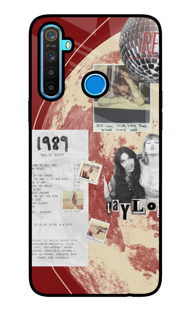 Taylor Swift Realme 5/5i/5s Glass Case
