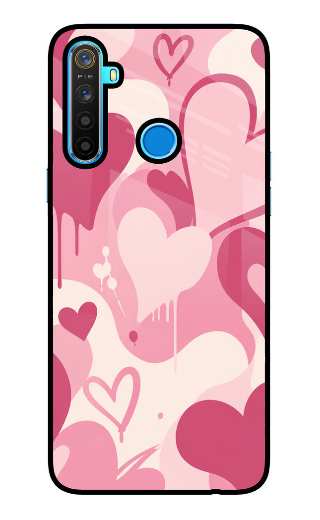 Hearty case Realme 5/5i/5s Glass Case