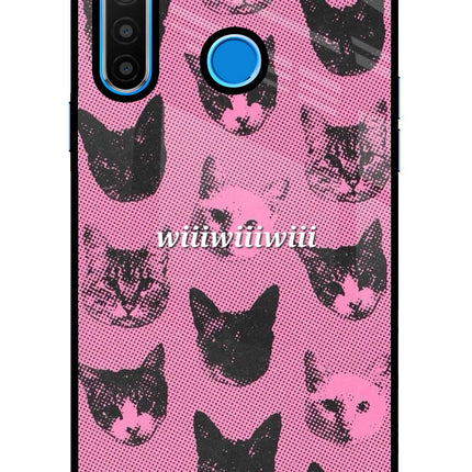 Pink Cats Realme 5/5i/5s Glass Case