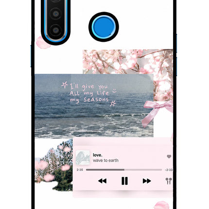 Wave to earth Realme 5/5i/5s Glass Case